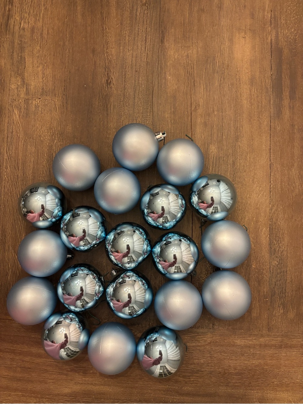 20 Blue Christmas Ornaments - Shatterproof Christmas Ornaments